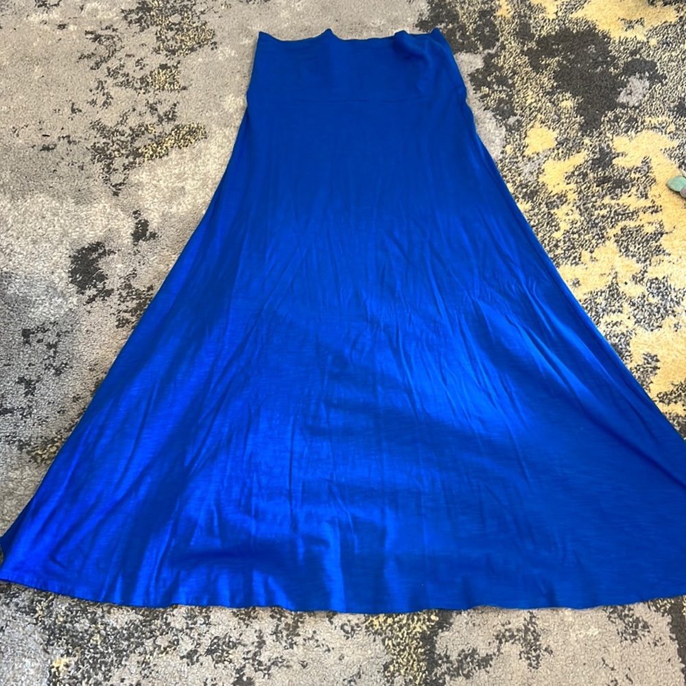 Solid Blue Lularoe Maxi M
